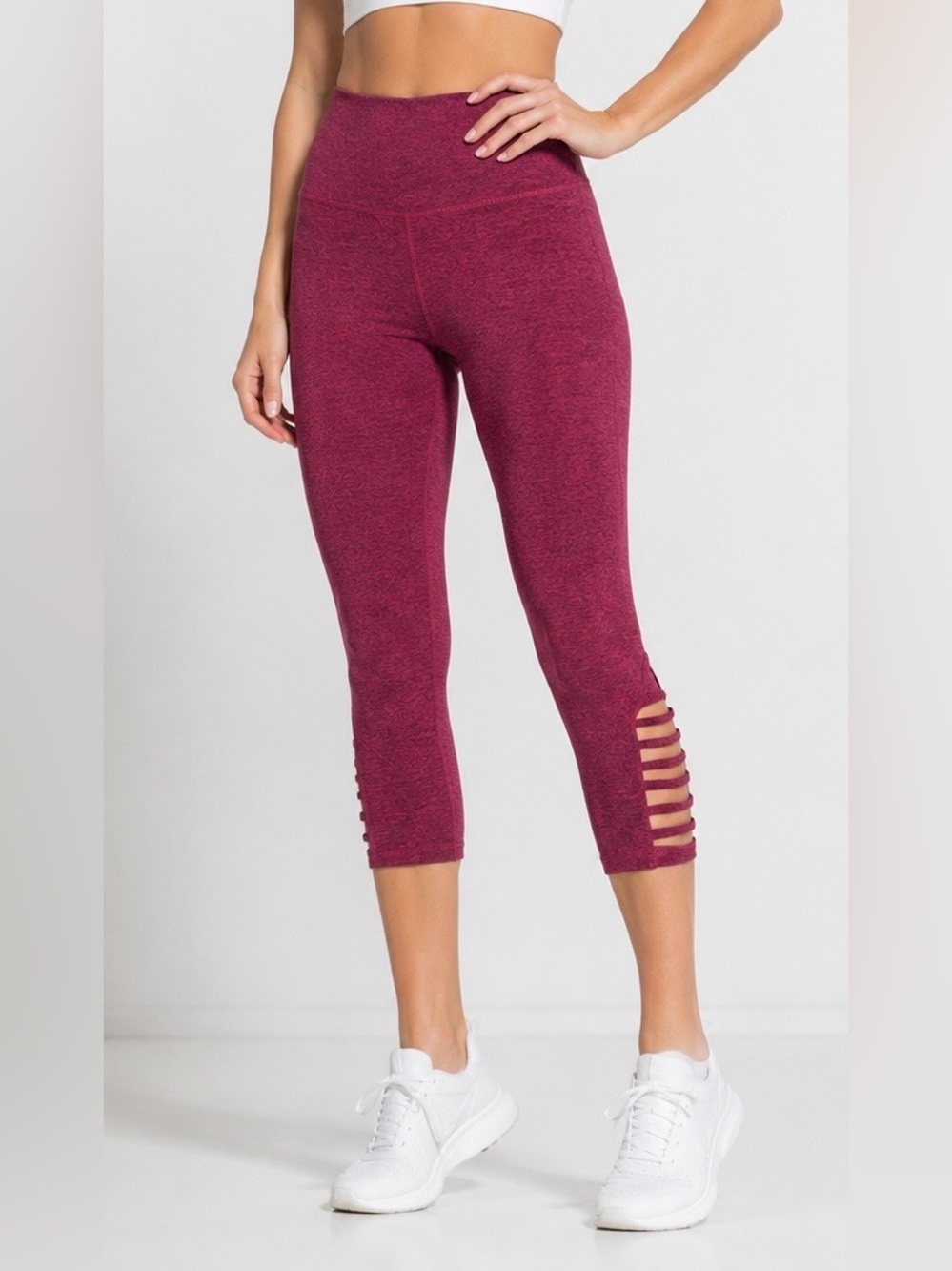 Champion casual women’s Heather Berry  purple Active Capri Leggings size XL